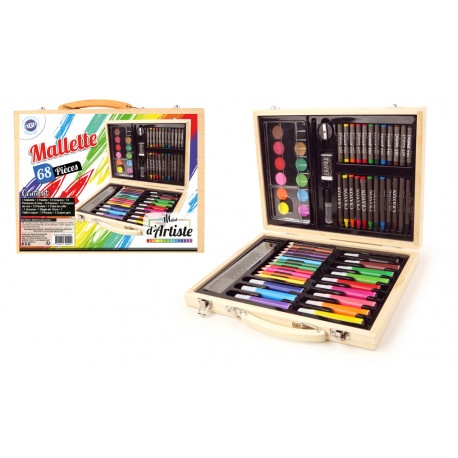 Coffret à colorier / kit de dessin 68 pièces pour enfants