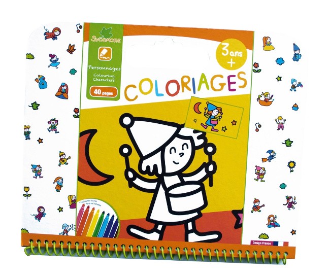 COLLECTIF - Cahier à colorier à autocollants de 1 à 20 3/4 ans