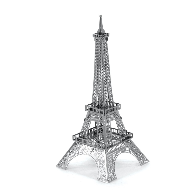 Papier peint 3d Tour Eiffel métallique
